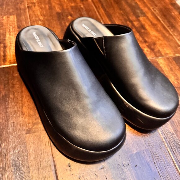 Matt & Nat - JUNE Women's Vegan Mules Black - EU 40 US 9 - Picture 2 of 3
